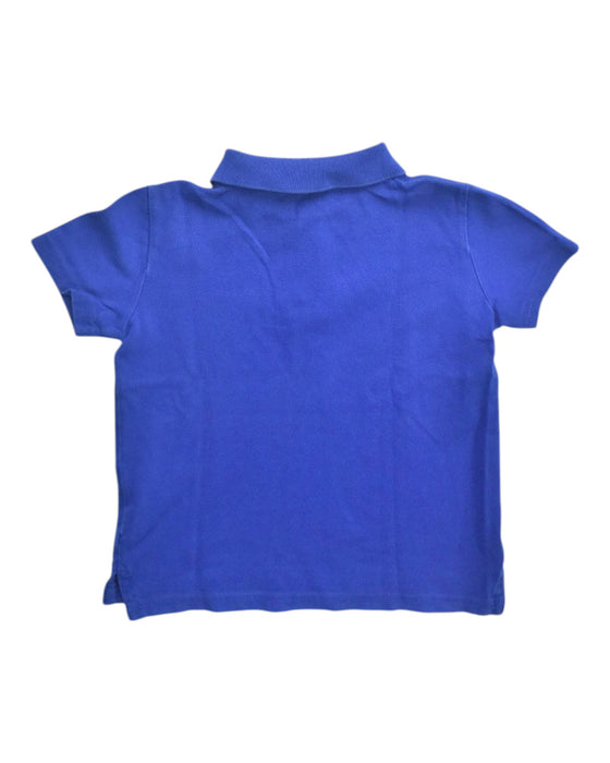 A Blue Short Sleeve Polos from Crewcuts in size 4T for boy. (Back View)