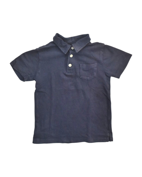 A Navy Short Sleeve Polos from Crewcuts in size 3T for boy. (Front View)