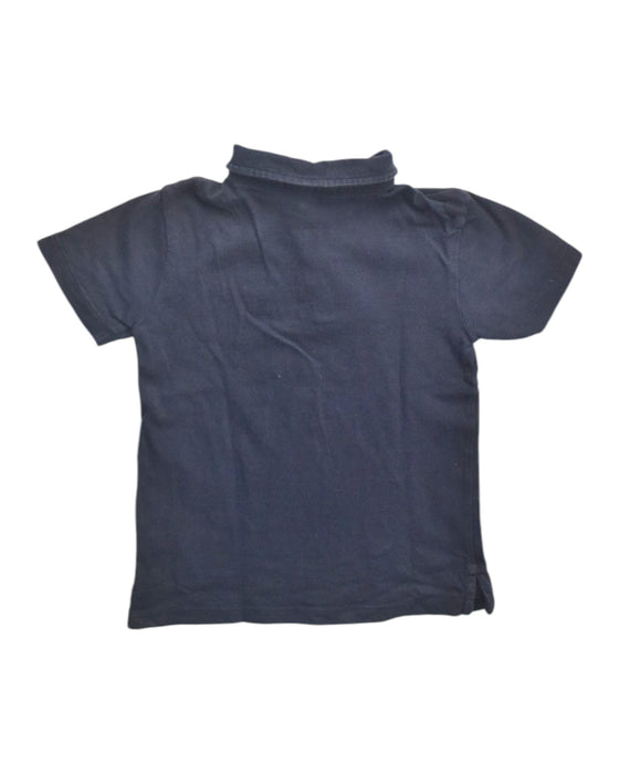 A Navy Short Sleeve Polos from Crewcuts in size 3T for boy. (Back View)