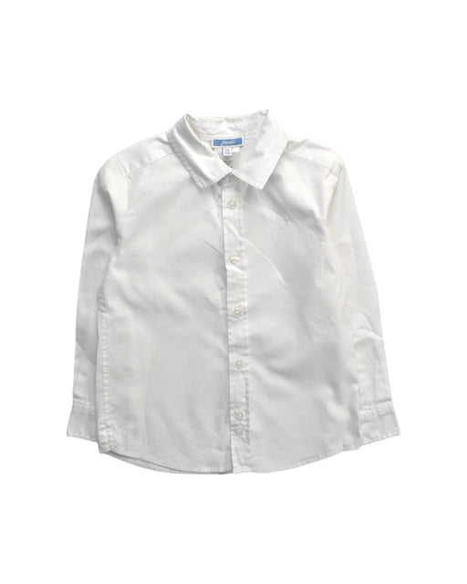A White Long Sleeve Shirts from Jacadi in size 5T for boy. (Front View)