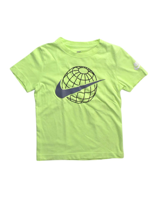 A Green Short Sleeve T Shirts from Nike in size 5T for boy. (Front View)