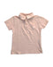 A Pink Short Sleeve Polos from Crewcuts in size 3T for girl. (Front View)