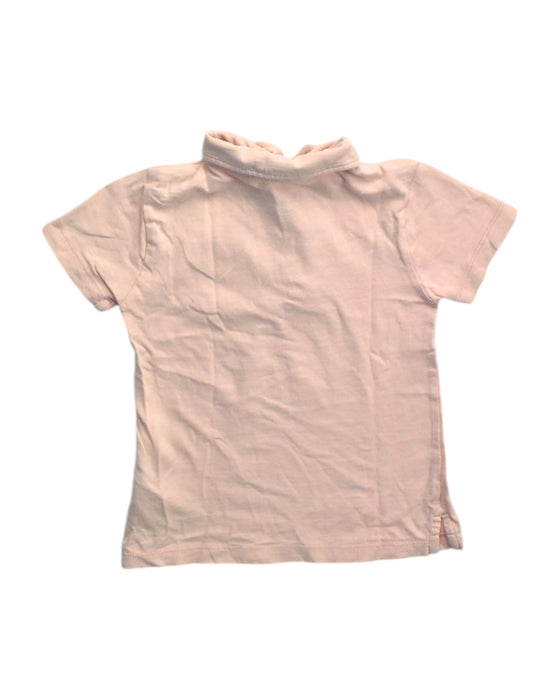 A Pink Short Sleeve Polos from Crewcuts in size 3T for girl. (Back View)