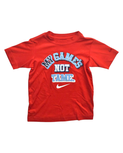 A Red Short Sleeve T Shirts from Nike in size 3T for boy. (Front View)