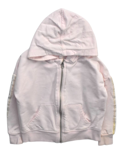 A Pink Zippered Sweatshirts from Seed in size 3T for girl. (Front View)