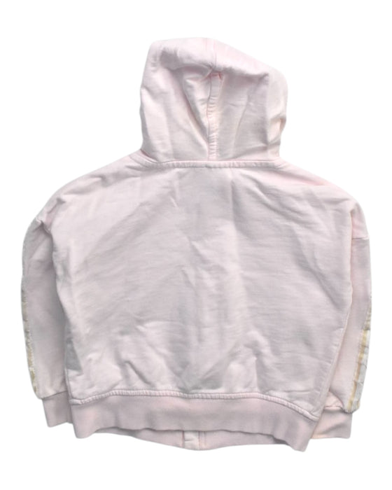 A Pink Zippered Sweatshirts from Seed in size 3T for girl. (Back View)