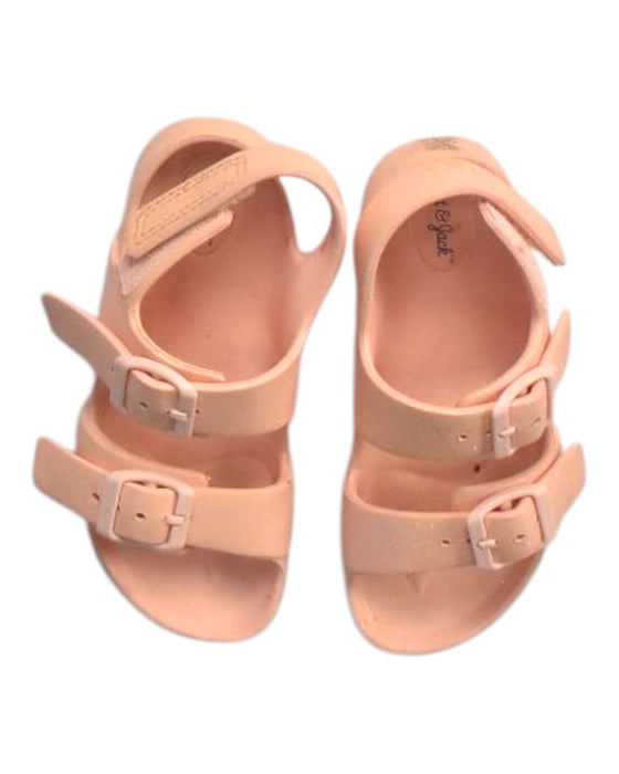 A Peach Sandals from Cat & Jack in size 6T for girl. (Back View)