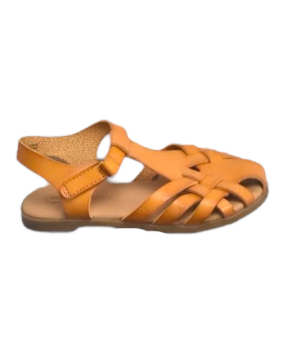 A Orange Sandals from Cat & Jack in size 3T for girl. (Front View)