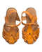 A Orange Sandals from Cat & Jack in size 3T for girl. (Back View)