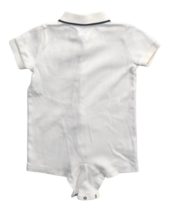A White Short Sleeve Bodysuits from Ralph Lauren in size 6-12M for boy. (Back View)