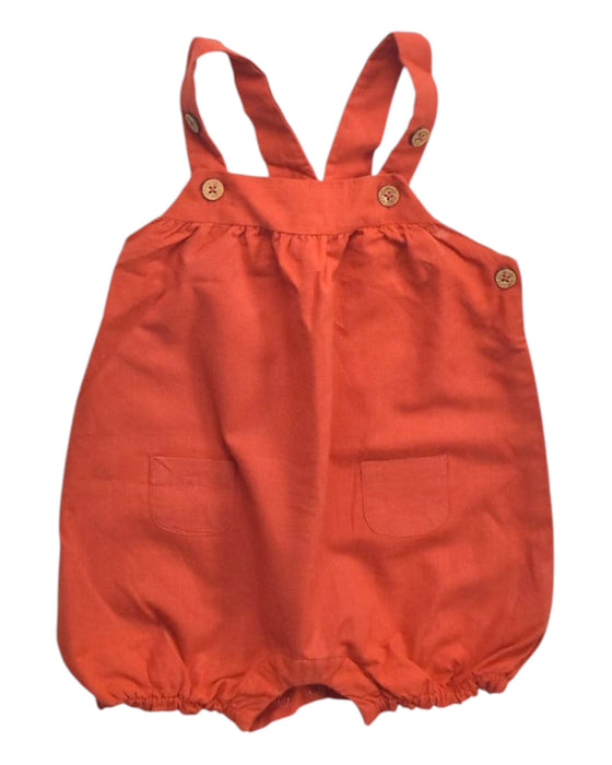 A Orange Sleeveless Rompers from Chateau de Sable in size 6-12M for girl. (Front View)