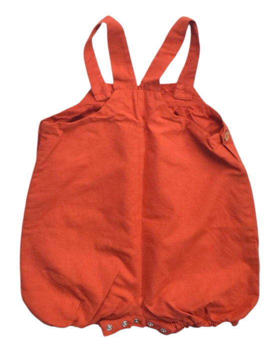 A Orange Sleeveless Rompers from Chateau de Sable in size 6-12M for girl. (Back View)