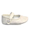 A Ivory Flats from Dior in size Newborn for girl. (Front View)