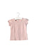 A Pink Short Sleeve Tops from Purebaby in size 18-24M for girl. (Front View)