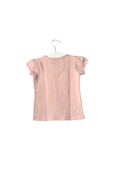 A Pink Short Sleeve Tops from Purebaby in size 18-24M for girl. (Back View)