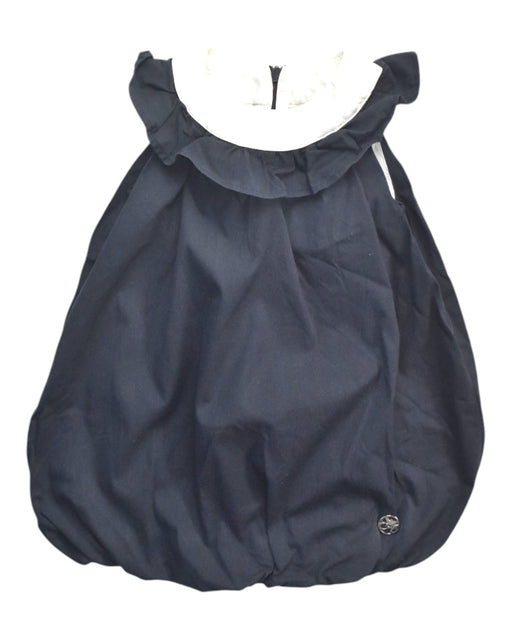 A Navy Sleeveless Dresses from Armani Baby in size 12-18M for girl. (Front View)