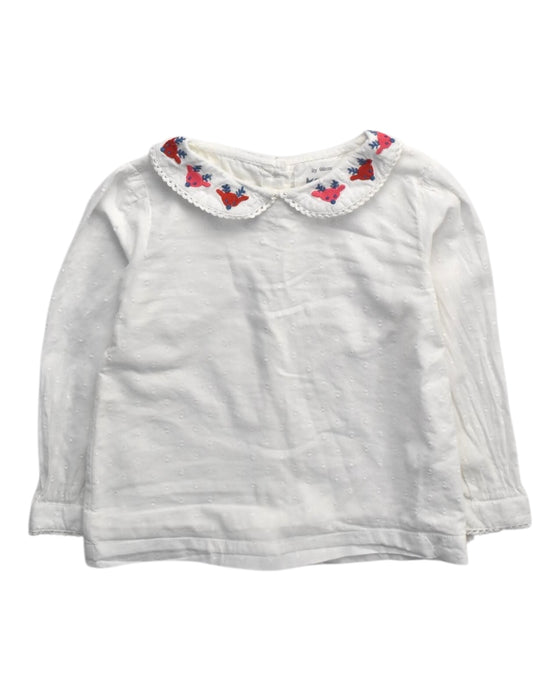 A White Long Sleeve Tops from Kite in size 2T for girl. (Front View)