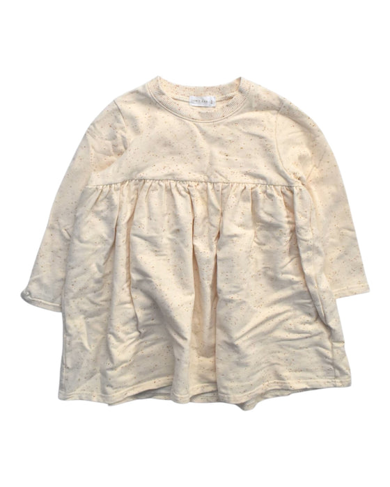 A Beige Long Sleeve Dresses from Jamie Kay in size 3T for girl. (Front View)