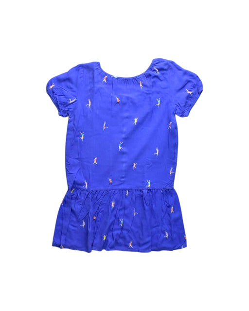 A Blue Short Sleeve Dresses from Chubby Chubby in size 8Y for girl. (Front View)