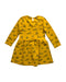 A Yellow Long Sleeve Dresses from Monoprix in size 8Y for girl. (Back View)