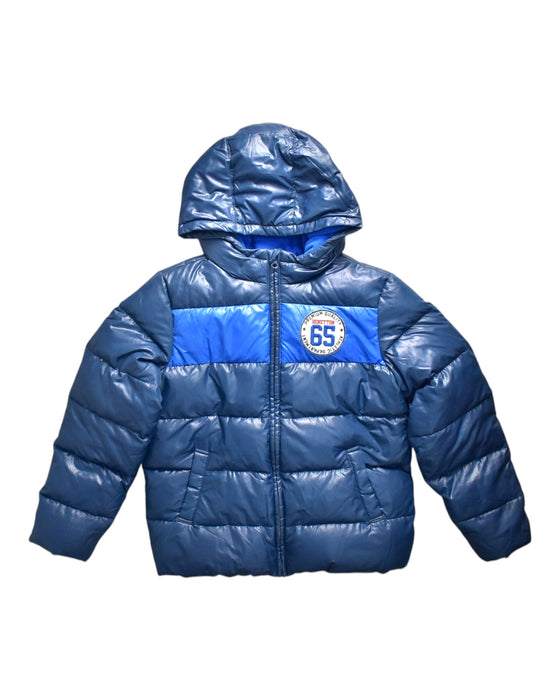 A Blue Puffer/Quilted Coats & Outerwear from United Colors Of Benetton in size 11Y for boy. (Front View)