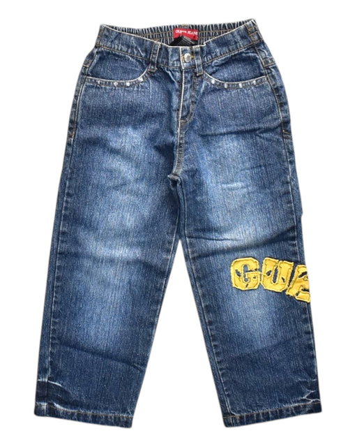 A Blue Jeans from Guess Jeans in size 4T for neutral. (Front View)