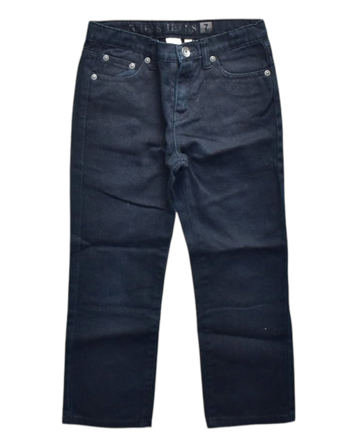A Black Jeans from Guess Jeans in size 7Y for neutral. (Front View)