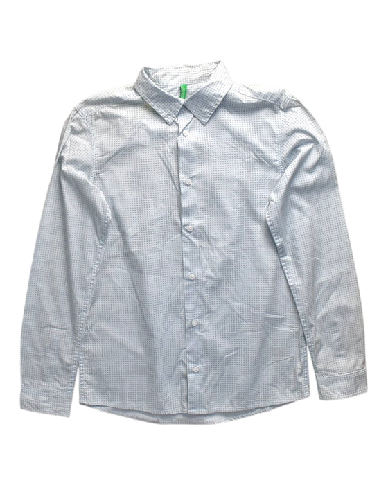 A Blue Long Sleeve Shirts from United Colors Of Benetton in size 12Y for boy. (Front View)