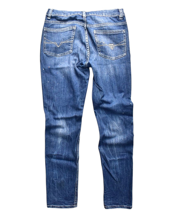 A Blue Jeans from Guess in size 12Y for girl. (Back View)
