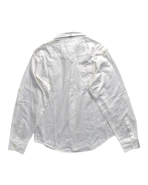 A White Long Sleeve Shirts from Guess in size 14Y for boy. (Back View)