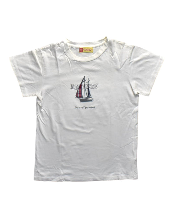 A White Short Sleeve T Shirts from Neck & Neck in size 12Y for neutral. (Front View)