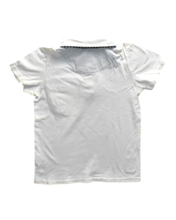 A White Short Sleeve Polos from Guess in size 6T for boy. (Back View)