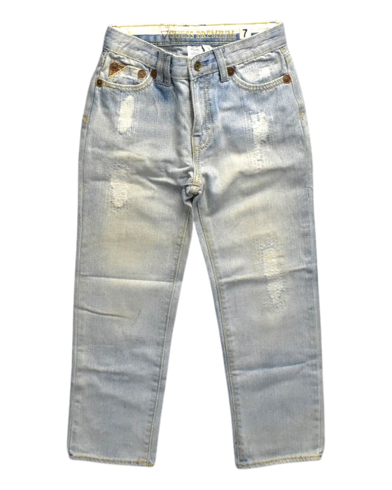 A Blue Jeans from Guess in size 7Y for neutral. (Front View)