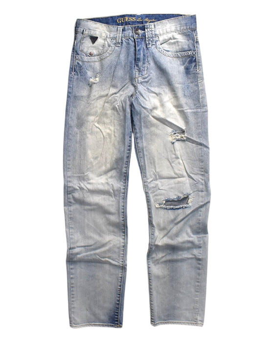 A Blue Jeans from Guess in size 12Y for boy. (Front View)