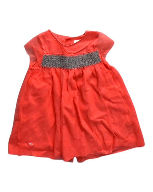 A Red Short Sleeve Dresses from Chateau de Sable in size 18-24M for girl. (Front View)