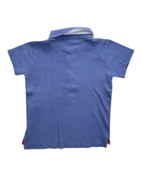 A Blue Short Sleeve Polos from The Little White Company in size 4T for neutral. (Back View)
