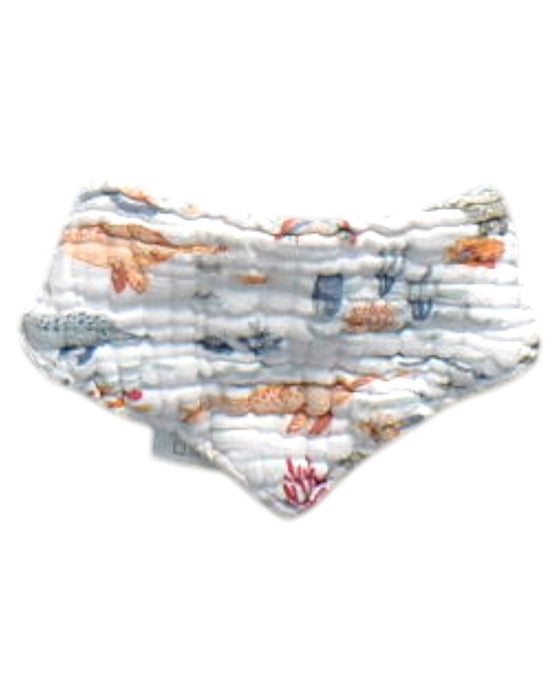 A Multicolour Bibs from Bebe au Lait in size O/S for neutral. (Front View)