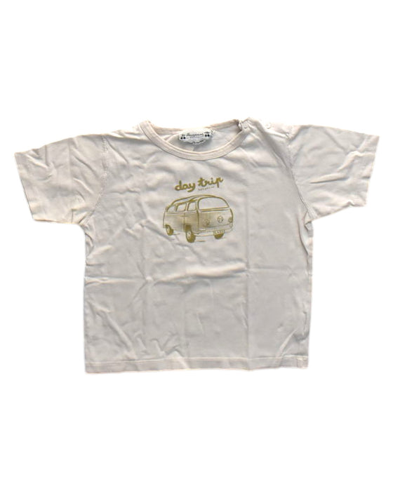 A White Short Sleeve T Shirts from Bonpoint in size 3T for neutral. (Front View)