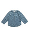 A Blue Long Sleeve Shirts from Minkmui in size 3T for neutral. (Front View)