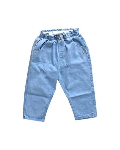 A Blue Casual Pants from Organic Mom in size 3T for neutral. (Front View)