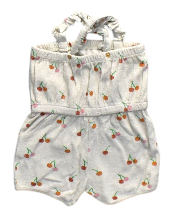 A White Sleeveless Rompers from Bout'Chou in size 18-24M for girl. (Back View)