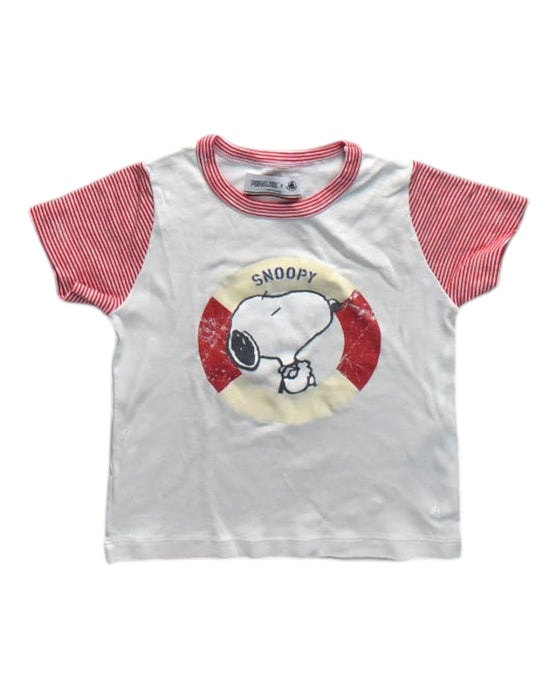 A Red Short Sleeve T Shirts from Petit Bateau in size 3T for neutral. (Front View)