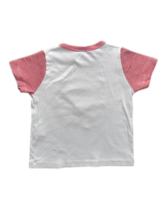 A Red Short Sleeve T Shirts from Petit Bateau in size 3T for neutral. (Back View)