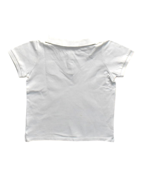 A White Short Sleeve Polos from Seed in size 6T for neutral. (Back View)