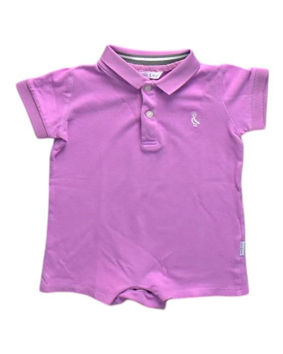 A Purple Short Sleeve Rompers from Raph and Remy in size 6-12M for neutral. (Front View)