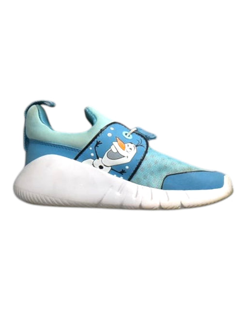 A Blue Sneakers from Adidas in size 4T for neutral. (Front View)