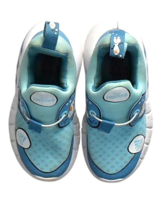 A Blue Sneakers from Adidas in size 4T for neutral. (Back View)