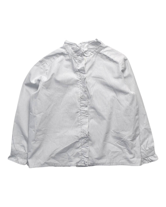 A White Long Sleeve Shirts from Bonpoint in size 4T for girl. (Front View)
