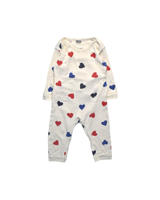 A Multicolour Long Sleeve Rompers from Petit Bateau in size 18-24M for girl. (Front View)