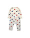 A Multicolour Long Sleeve Rompers from Petit Bateau in size 18-24M for girl. (Back View)